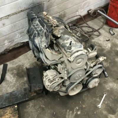 Лот: 9208752. Фото: 1. Двигатель mazda demio dw3w B3. Двигатель и элементы двигателя