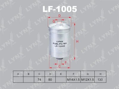 Лот: 13356858. Фото: 1. Lynx LF-1005 Топливный фильтр. Расходные материалы