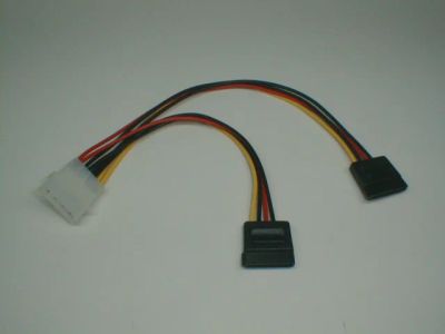 Лот: 4508213. Фото: 1. переходник molex to 2sata. Другое (комплектующие)