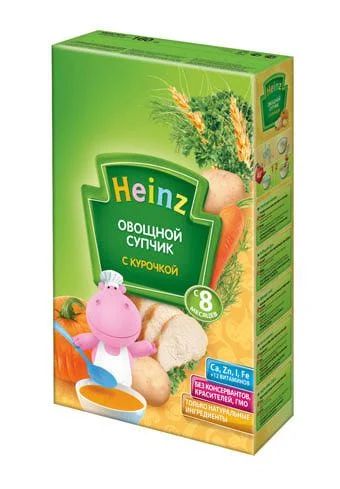 Лот: 3876435. Фото: 1. Heinz овощной супчик с курочкой. Детское питание