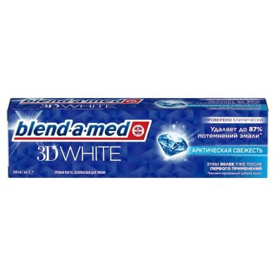 Лот: 24116100. Фото: 1. Зубная паста Blend-a-med, 3D White... Уход за полостью рта
