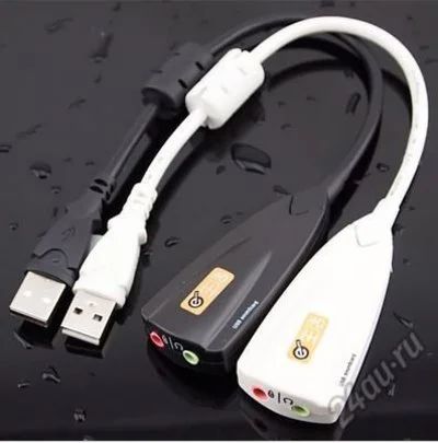 Лот: 5963109. Фото: 1. Звуковая карта USB на проводе... Звуковые карты