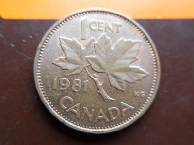 Лот: 17630272. Фото: 1. Канада 1 цент 1981. Америка