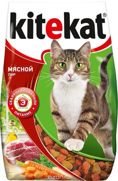 Лот: 15055342. Фото: 1. Корм (Китекет) Мясной пир для... Корма