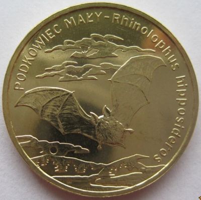 Лот: 4607989. Фото: 1. 2 злотых 2010. Летучая мышь -... Европа