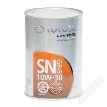 Лот: 2116685. Фото: 1. TOYOTA Motor Oil SAE 10W30 SN... Масла, жидкости