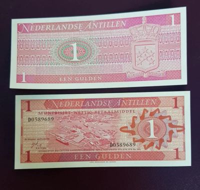 Лот: 18725310. Фото: 1. Нидерландские Антиллы 1 гульден... Америка