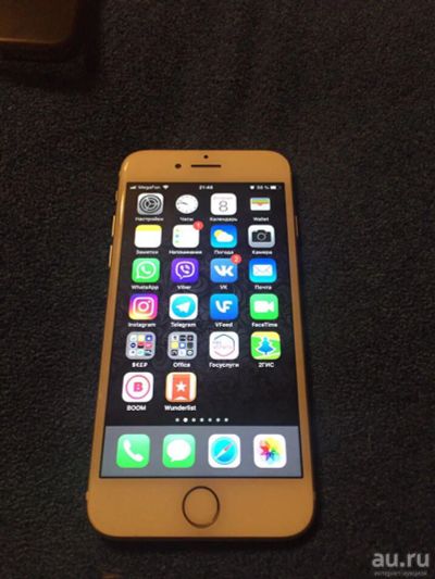 Лот: 12968513. Фото: 1. iPhone 7 Gold, Отличное состояние... Смартфоны