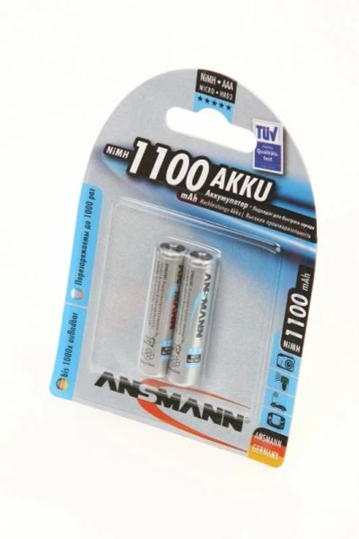 Лот: 15209309. Фото: 1. Аккумуляторы Ni-MH AAA ANSMANN... Батарейки, аккумуляторы, элементы питания