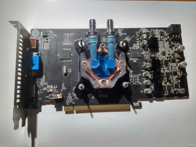 Лот: 17463720. Фото: 1. Nvidia Geforce GTX 750 с водоблоком. Видеокарты