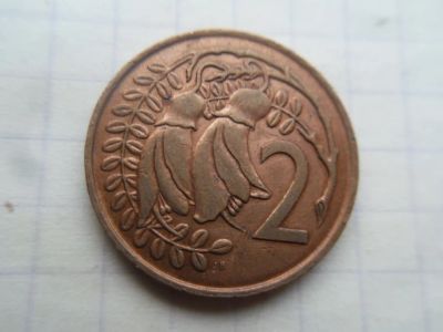 Лот: 21235300. Фото: 1. Новая Зеландия 2 цента 1967. Австралия и Океания