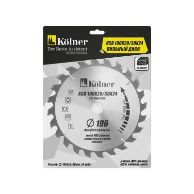 Лот: 20036499. Фото: 1. Пильный диск Kolner KSD 190*20... Расходные материалы, сменные насадки