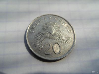 Лот: 9934753. Фото: 1. Сингапур 20 центов 1985. Азия