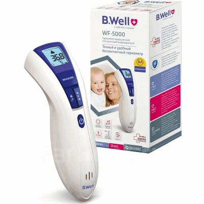 Лот: 23991824. Фото: 1. B.Well Термометр WF-5000 бесконтактный. Лекарства