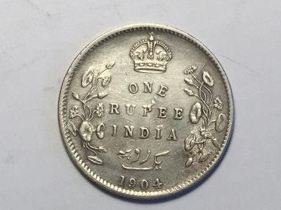 Лот: 12732866. Фото: 1. Британская Индия. 1 рупия. 1904... Азия