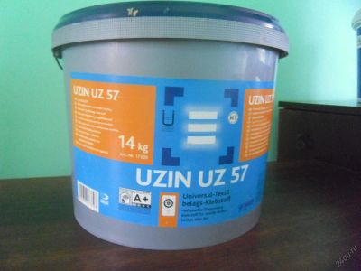 Лот: 6228238. Фото: 1. Клей UZIN UZ- 57(14кг). Клеи, герметики, пена монтажная, клейкие ленты