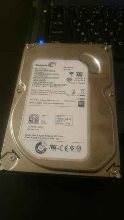 Лот: 6318128. Фото: 1. Seagate ST500DM002. Жёсткие диски (HDD)