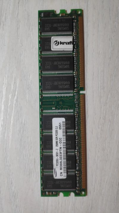 Лот: 18172108. Фото: 1. Оперативная память DDR 256Mb Samsung... Оперативная память