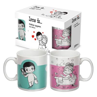 Лот: 24532152. Фото: 1. Набор кружек ND Play Love is... Кружки, стаканы, бокалы