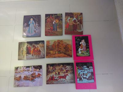 Лот: 15955325. Фото: 1. Календарики СССР, Федоскино. Календари