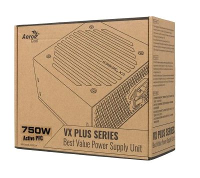 Лот: 21282246. Фото: 1. Новый Блок питания AeroCool VX-750... Корпуса, блоки питания