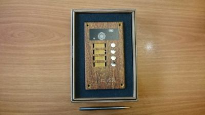 Лот: 10461117. Фото: 1. AVP-284 PAL Wood Moka Вызывная... Домофонные системы