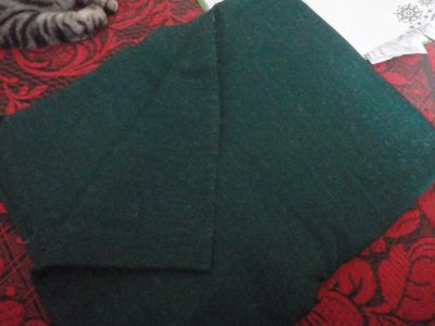 Лот: 10714067. Фото: 1. Отрез ткани шерсть, зеленая, СССР. Одежда, текстиль
