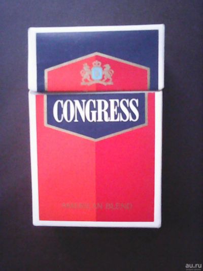 Лот: 17280158. Фото: 1. Пачка от сигарет - "Congress". Наклейки, карточки, вкладыши