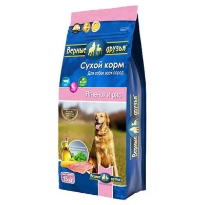 Лот: 15097870. Фото: 1. Ягненок Рис сухой корм для собак... Корма