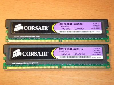 Лот: 8617931. Фото: 1. Corsair DDR2 xms2 4GB. Оперативная память