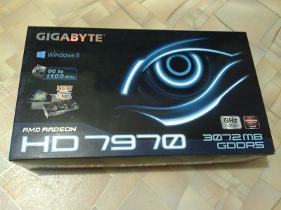 Лот: 4032930. Фото: 1. Видеокарта HD 7970 Gigabyte GHz... Видеокарты