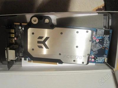 Лот: 1698527. Фото: 1. Radeon HIS 6970 2gb на водяном... Видеокарты