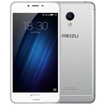 Лот: 9272236. Фото: 1. Meizu m3s silver 2GB \ 16Gb (металлический... Смартфоны