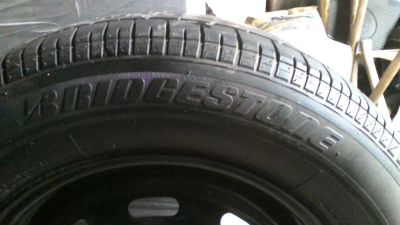 Лот: 6354716. Фото: 1. Bridgestone 1шт. на диске 205... Шины