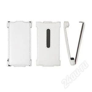Лот: 2228676. Фото: 1. Чехол Книжка Nokia 800 Lumia White. Чехлы, бамперы