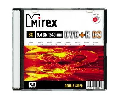 Лот: 11185352. Фото: 1. Диск DVD+R DS Mirex 9,4 GB, скорость... CD, DVD, BluRay