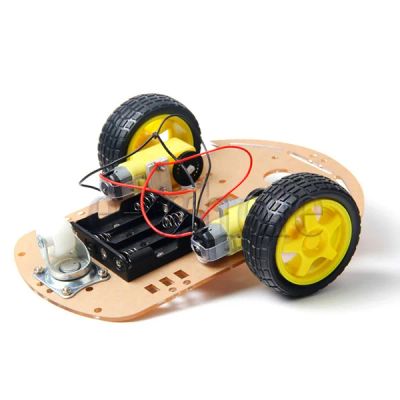 Лот: 3956203. Фото: 1. Коструктор 2WD шасси тележка для... Микроконтроллеры