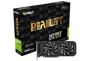 Лот: 11179491. Фото: 1. GeForce GTX 1070 Palit Dual новые... Видеокарты