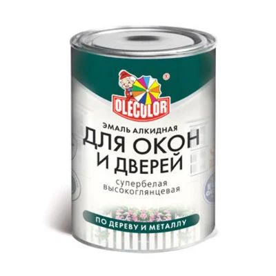 Лот: 12899650. Фото: 1. Краска Olecolor ПФ-115 алк. белая... Краски, лаки, растворитель