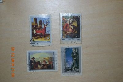 Лот: 4915974. Фото: 1. Марки СССР 1981г. Живопись Грузии. Марки