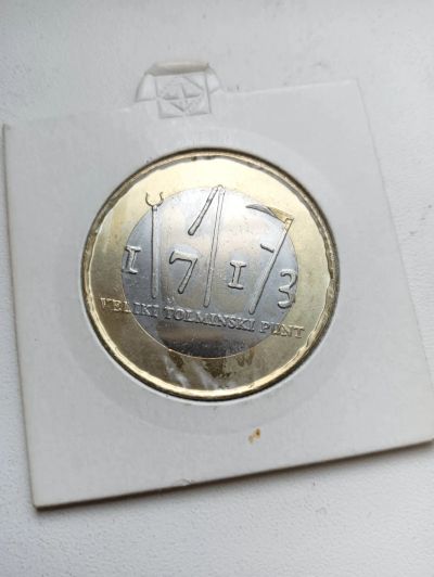 Лот: 25518773. Фото: 1. Словения. 3 евро 2013 биметалл... Европа