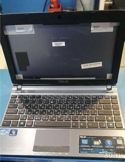 Лот: 18109414. Фото: 1. корпус Asus U24 U24e после пожара. Корпуса, блоки питания