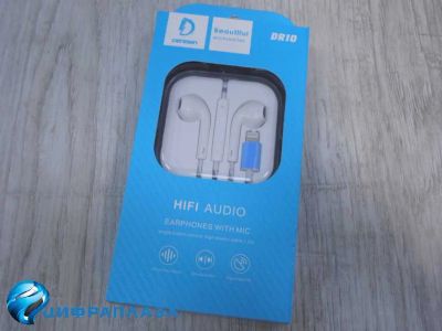 Лот: 18386717. Фото: 1. Гарнитура Denmen DR10 Lightning... Наушники, гарнитуры