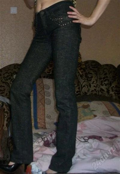 Лот: 1635515. Фото: 1. черные джинсы. Джинсы