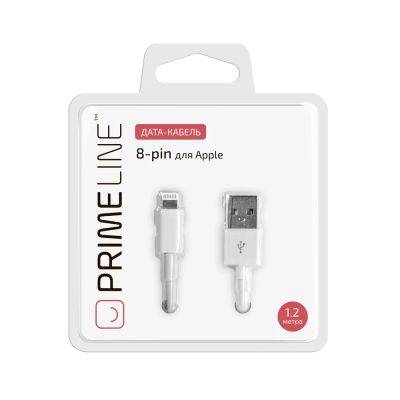 Лот: 9988488. Фото: 1. Кабель Prime Line Apple 8 pin... Дата-кабели, переходники