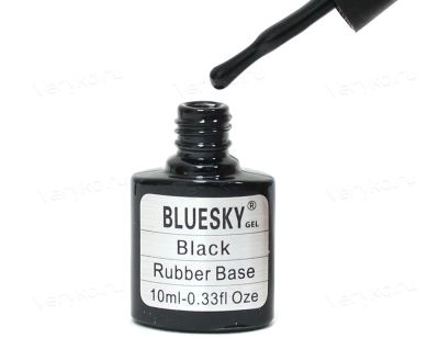 Лот: 8678015. Фото: 1. Блюскай (Bluesky). Чёрная каучуковая... Лак для ногтей