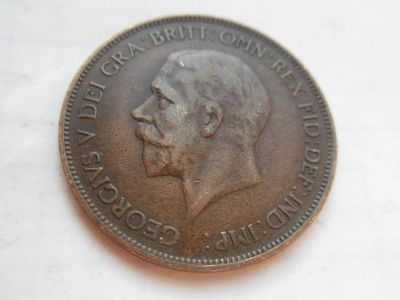 Лот: 10056126. Фото: 1. Великобритания 1 пенни 1935. Великобритания и острова