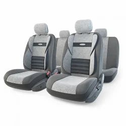Лот: 14471336. Фото: 1. CMB-1105 D.GY/L.GY (M) Авточехлы... Чехлы, коврики, оплетки руля