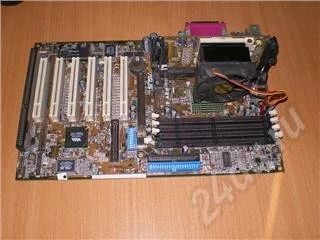 Лот: 36111. Фото: 1. pentium III 533 + asus p3v4x. Красноярск