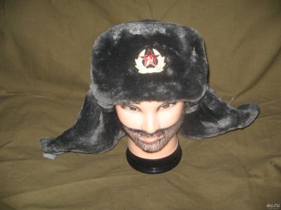 Лот: 16460171. Фото: 1. шапка ушанка, солдатская ,с хранения... Униформа